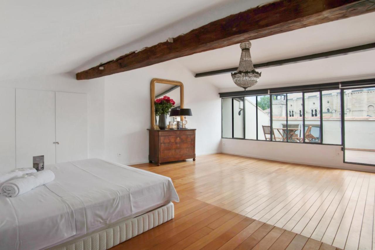 Charming And Large Duplex Flat With Beautiful Terrace In Avignon Apartamento Exterior foto